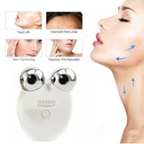 Microcurrent Facial Toning Device EMS Face Roller Electric V- Face Shaping Massager Face Lift Up Skin Care Tool Wrinkle Remove