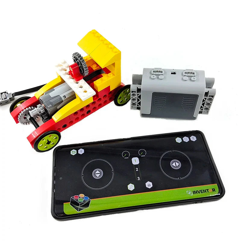 Technical RC APP Programmable Motor Wheel Racing Car Robot Building Block Compatible With lego 9686 Wedo DIY Education Brick Toy