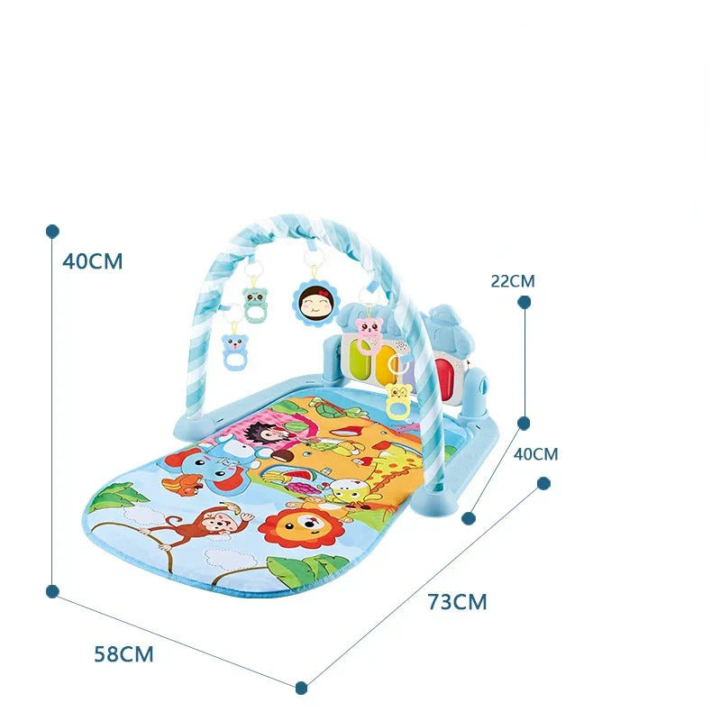 New Baby Gym Tapis Puzzles Mat Educational Rack Toys Baby Music Play Mat With Piano Keyboard Infant Fitness Carpet Gift For Kids