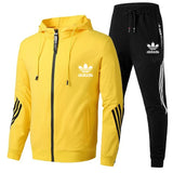 Men's Sets 2024 Spring Sportswear Fashion Casual Zipper Hoodie + Pants 2-piece Set Jogging Fitness Sports Men's Suit Clothing