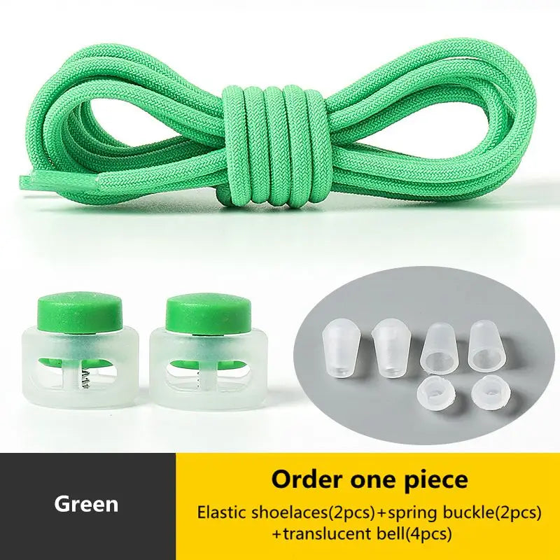 No Tie Shoelace Elastic Round Lock Shoe Laces Children's Sneakers Shoelaces Without Ties Kids Adult Laces for Shoes Shoestrings