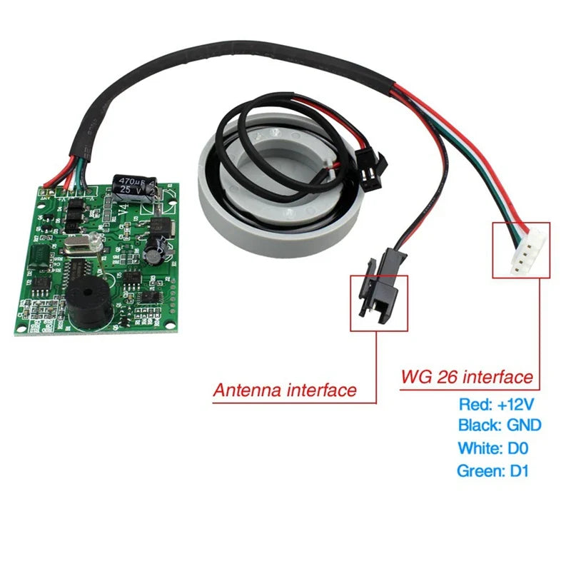 1 Set EMID Card Reader 125Khz Access Control System Card Reader RFID Wiegand26 Control Surface