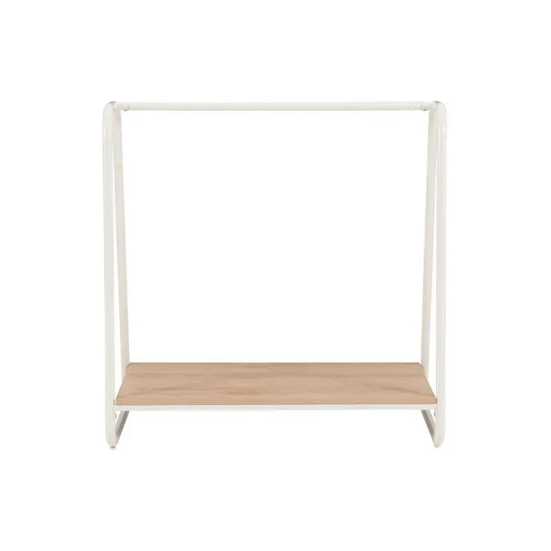 Compact White Coat Rack for Small Entryway Spaces