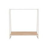 Compact White Coat Rack for Small Entryway Spaces