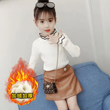 Girls sweater turtleneck pure color knitted sweater autumn children's clothing pure color pullover children's top 2t 3t 4t 8 12