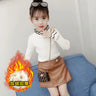 Girls sweater turtleneck pure color knitted sweater autumn children's clothing pure color pullover children's top 2t 3t 4t 8 12