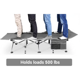 Portable Folding Bed 74.8in x 28 in x 14.6 in with Carry Bags and Mattress Pad