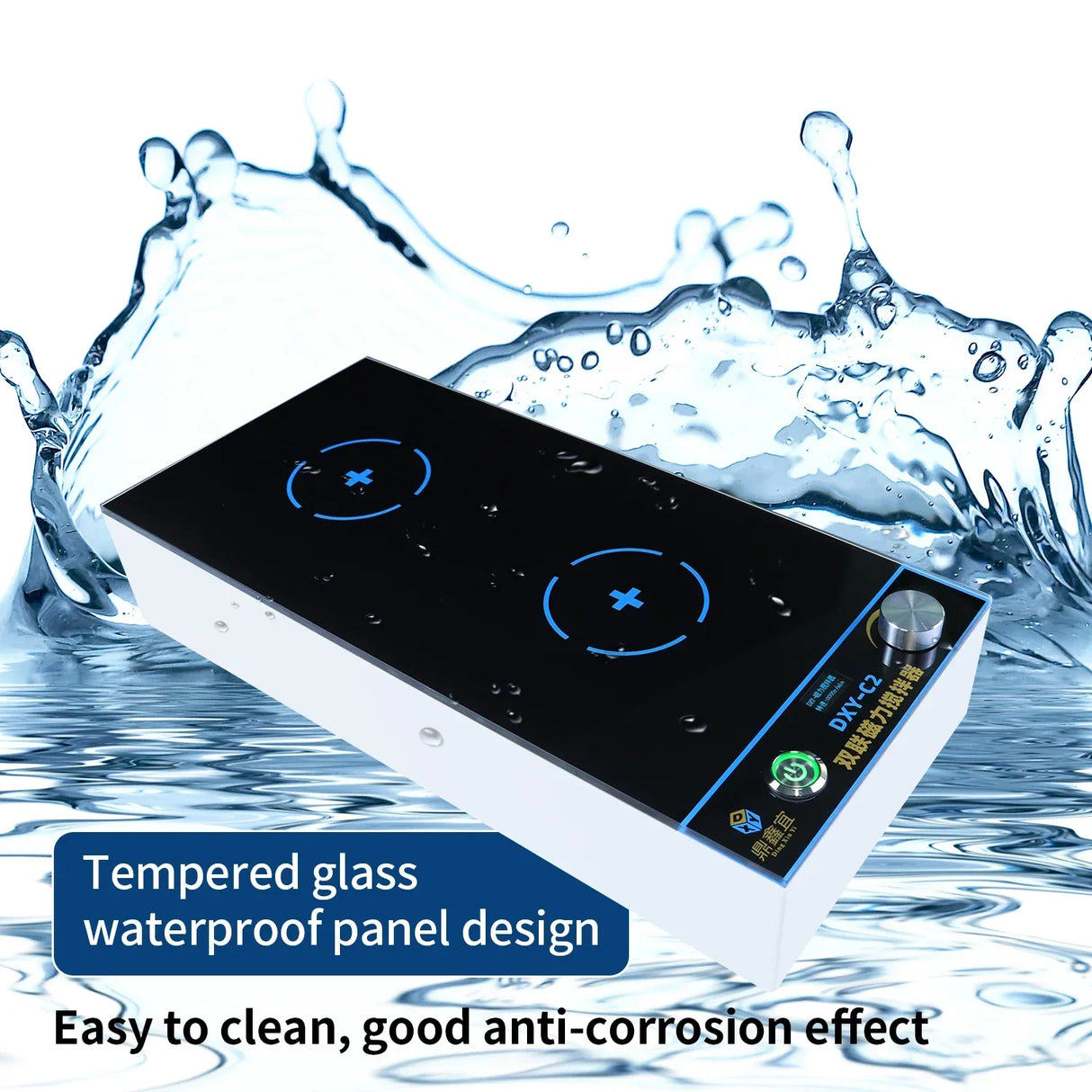 Digital Anti-dry-burning Magnetic Stirrer Mixer Laboratory 2000rpm Adjustable Stirrer Maximum 2000ml*2