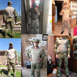 Tactical Combat Shirt Military Uniform Army Clothing Tatico Tops Airsoft Multicam Camouflage Hunting Clothes Long Shirt Mens 8XL