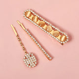 Miallo Fashion Rhinestone Hair Clips for Women Girls Hair Accessories Trendy Hair Jewelry Hairpin Headwear Party Headpiece Gift