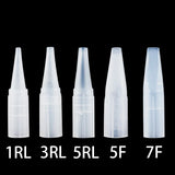 Traditional Tattoo Needles 1/3 /5RL  0.35mm*5cm Needle and Caps Disposable Sterilized For dermografo universal Eyebrow Machine