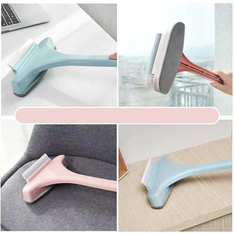 Window Mesh Screen Brush Curtain Net Wipe Cleaner Carpet Brush Dust Removal Brush Home Retractable Long Handle Cleaning Tools