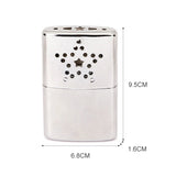 Portable Liquid Fuel Mini Hand Warmer Reusable Furnace Zinc Alloy Pocket Hand Warmer Handy Winter Heater Burner for Outdoor