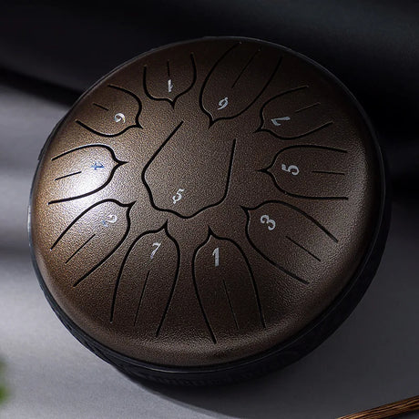 Tongue Drum 6 Inch 11 Notes Shamanic Drum Taiko Drum for Nintend Switch Yoga Musical Instruments Percussion Musical Instrument