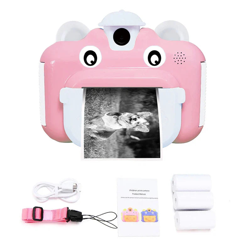 Children's Instant Print Camera With Thermal Printer Kids Digital Photo Camera Girl's Toy Child Camera Video Boy's Birthday Gift