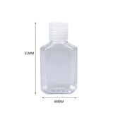 100/20/10Pcs Transparent Bottle With Flip Cap Plastic Hand Sanitizer Shampoo Bottle Empty Refillable Bottles Travel Accessories