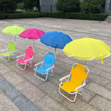 Outdoor Folding Beach Chair for Children Portable Recliner with Umbrellas Chair Beach Sun Lounger Child tumbonas  Beach Recliner