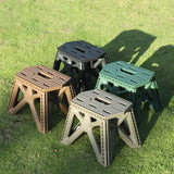 Outdoor Portable Folding Stool High Load-bearing Handle Design Durable Mini Chair Fishing Stool Square Stool Maza Camping Stool