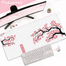 Pink Cherry Blossoms Mousepad Home Computer Table Large Pc Mouse Pad Art Sakura Keyboard Mause Rug Desk Mat Office Accessories