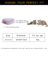 Bed for Cats Purple Pet Products Stripes Goods Things Dog Mat Accessories All Basket Beds Houses and Habitats Accessory Kitten