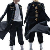 Tokyo Revengers Anime Cosplay Costume Manjiro Sano Mikey Manji Embroided First Generation Special Attack Uniform Coat