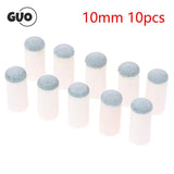 10pcs 10mm Slip-on Billiards Cue Tips Protector Pool Cue Stick Entertainment Billiard Snooker Accessories