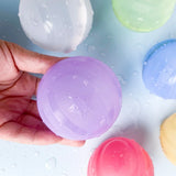 6pcs/lot play water toys children's water splashing silicone water balloon water injection repeatable water burst ball play game