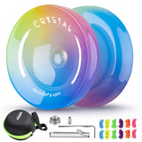 MAGICYOYO Crystal Yoyo K2, Professional Responsive Yoyo for Kids Beginners, Dual Purpose Yo-Yo for Advanced + Unresponsive Yo Yo