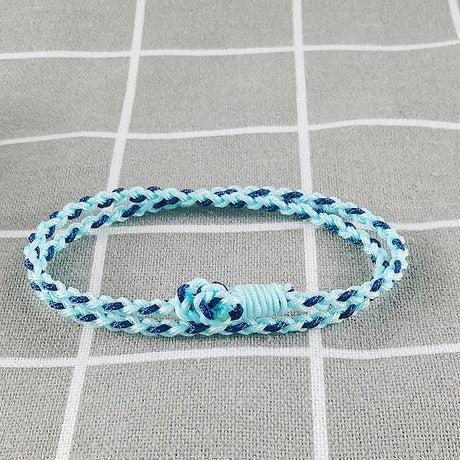 Handmade Tibetan Buddhist Double Layer Lucky Charm Tibetan Thread Bracelets & Bangles for Women Men Knot Budda Rope Bracelet