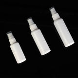 100PCS/LOT White Spray Bottle 10ml 20ml 30ml 50ml 60ml 100ml Empty Perfume Vial Refillable Mist Pump Atomizer Travel Accessories