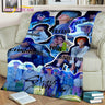 Korea Singer 3D Kpop Stray Kids Blanket,Soft Throw Blanket for Home Bedroom Bed Sofa Picnic Travel Office Rest Cover Blanket Kid