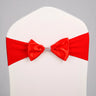 10pcs/50pcs Free Tie Wedding Satin Chair Sash Elastic Stretch Spandex Chair Bow Band For Banquet Hotel Birthday Party Decoration