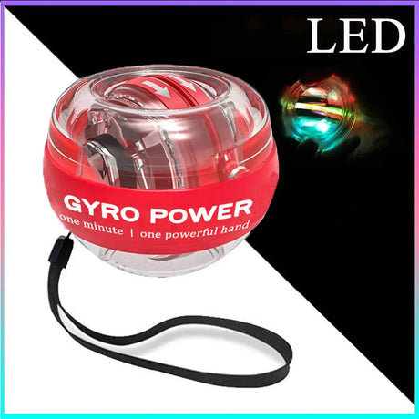 LED Automatic Light-emitting Gyro Wrist Force Handball Automatic Start Vibrating balls Gyroscope Gyroball Ball Power