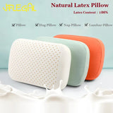 JFLEGAL Latex Pillow Natural Rubber Odorless Neck Pillow Sleep Does Not Collapse 85% Natural Travesseiro Latex Almohada Oreiller