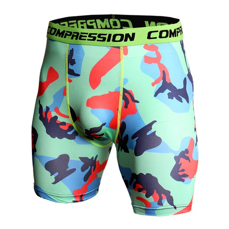 Men Running Shorts Summer Camo Sportswear Male Short Pants Muscle Gym Fitness Sport Tights Workout Training Compression Shorts