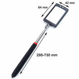 360° Inspection Mirror LED Light Telescoping Mirrors Extend Mechanic Tools Inspection Mirror Telescopic Handle Repairing Tools