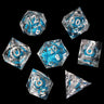 Mini Planet New Design Liquid Core Dice Set DND Handmade Polyhedral Resin Dice with Sharp Edges RPG Dice D&D Board Games