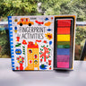 Usborne Children Fingerprint Books with Rubber Stamp Ink Pad Activities Doodling Book Kids Kindergarten DIY Craft Montessori Toy