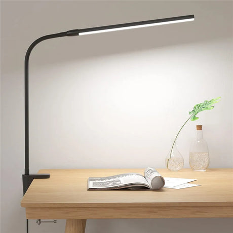 Double Head LED Clip Desk Lamp Architect Table Lamp for Home Office Lighting 3 Color Mode and 10 Dimmable Eye Protect Desk lamps