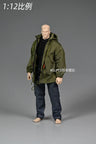 Romankey 1/12 Mid Length Military Coat Windbreak Adjustable Drawstring Laser Colorful Jacket Fit 6" Soldier Action Figure Model