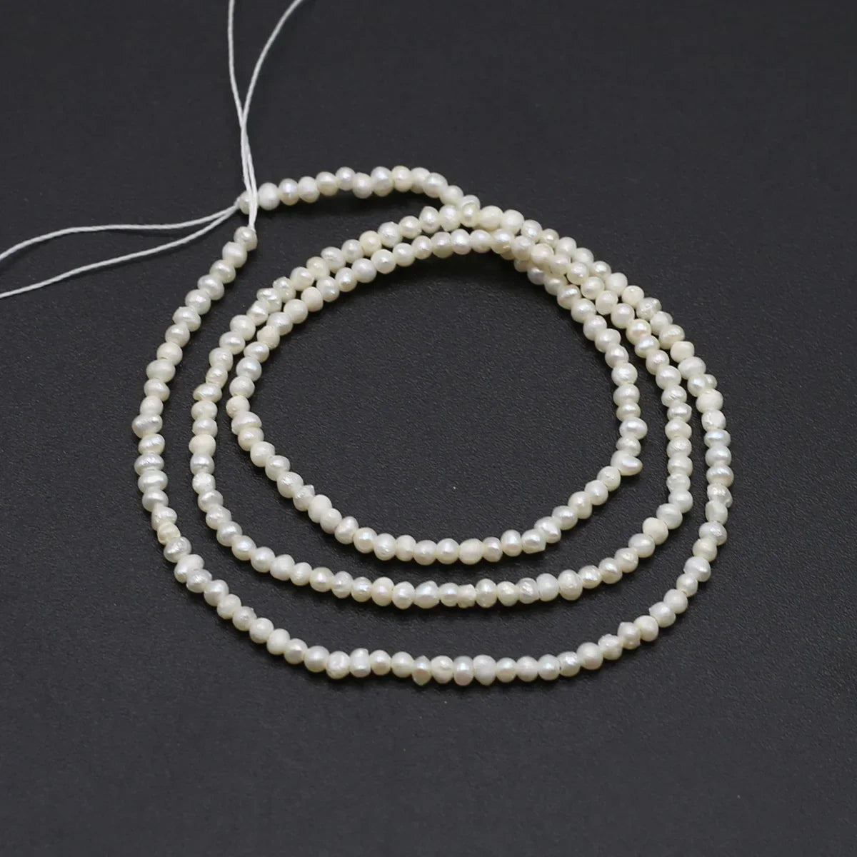 Natural Freshwater Pearls Beaded Irregular Round Loose Spacer Beads for Jewelry Making Diy Bracelets Necklaces Accessories