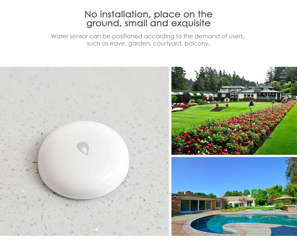 Aqara Water Leak Sensor Zigbee Water Immersing Sensor Detector Alarm Security Soaking Sensor Smart Home For Xiaomi Homekit