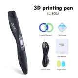 Creative 3D Drawing Pen by SUNLU - SL-300A with Dual Temperature Settings for Kids and Adults, Compatible with PLA/ABS/PCL Filaments