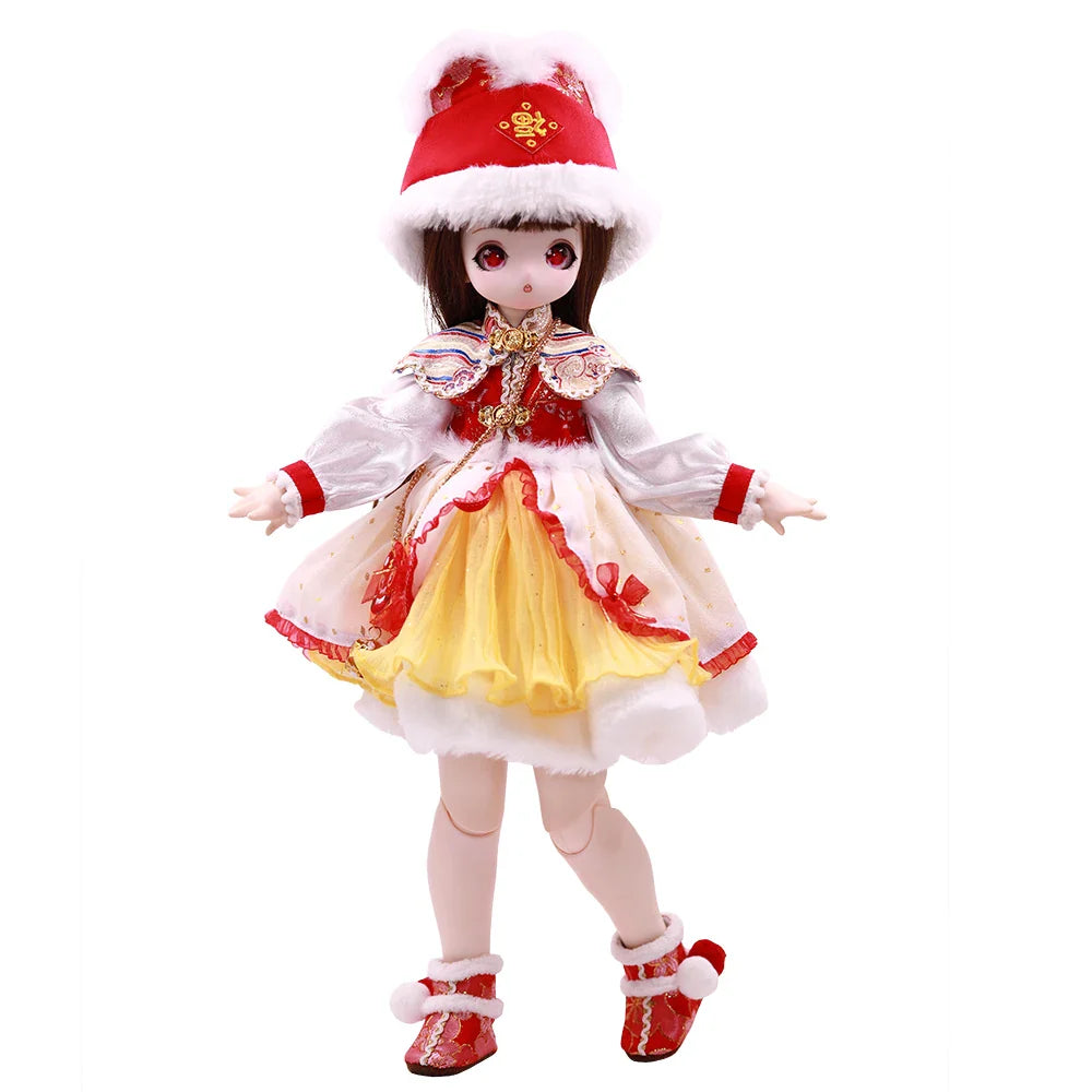 Dream Fairy 1/4 Doll New year style 16 Inch Ball Jointed Doll Full Set Including Hat Outfits Shoes Kawaii BJD MSD for Girls