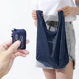 Polybye nylon foldable reusable Shopping bag small pouch Tote bag Grocery light premium solid handbag