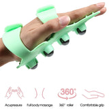 Portable Roller Ball Massage, Glove Muscle Relax Slimming Magnetic Bead Body Massager, Hand Held Massager for Muscle Back Neck