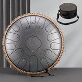 Hluru 15 Notes Glucophone Steel Tongue Drum 13 14 Inch 15 Notes Ethereal Drum Yoga Meditation Percussion Musical Instruments