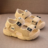 2024 Summer Children Shoes Boys Soft Soles Beach Shoes Male Baby Baotou Anti-kick Children's Sandals Princepard Summer Sandals