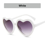 Fashion New Childrens Gradient Sunglasses Heart Shape Frame Glitter Sun Glasses Cartoon Love Heart Cute Sun Glasses Kids Girls