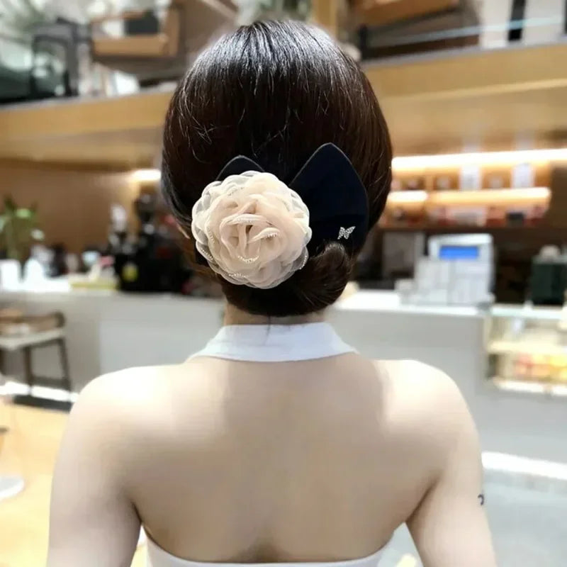 Headband Roller Hair Curler Donut Bun Maker Lazy Hairpin Tool Women's Bow Rabbit Ear Magic Hairstyle Ring Accessories Twisted